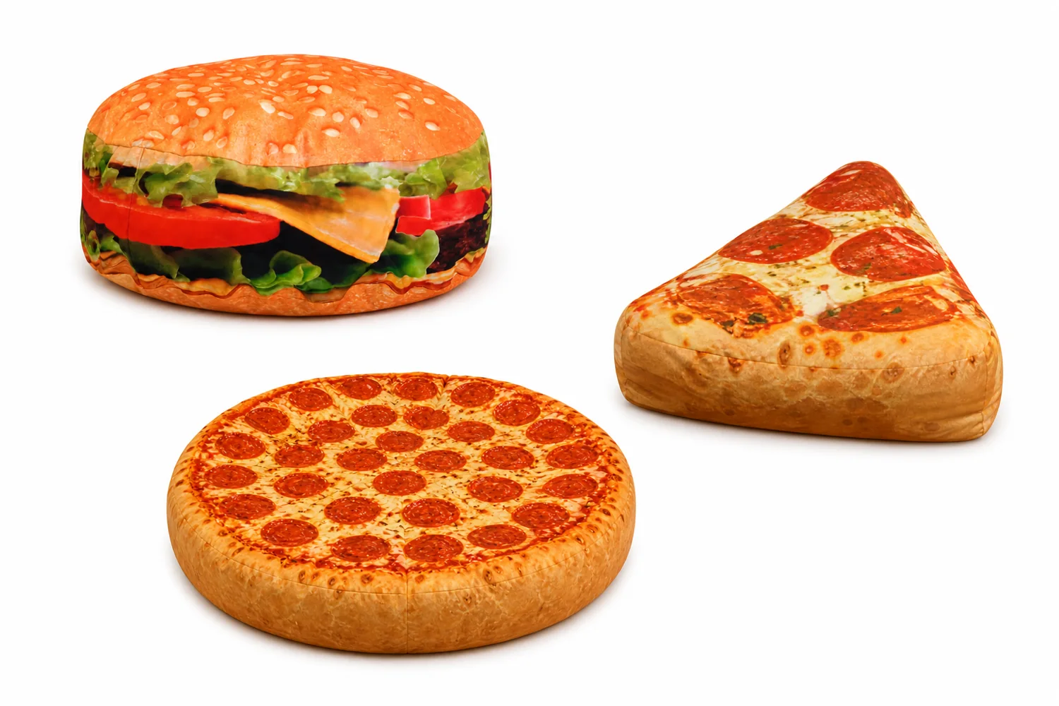 Forme haioase de pizza și hamburger pentru spații jucăușe.